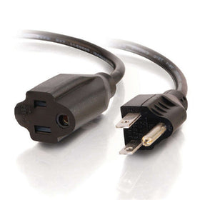 C2G close-up molded female connector showing secure fit and durability