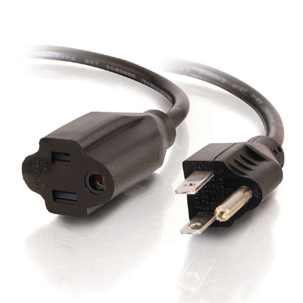 C2G close-up of molded female connector showing durable construction and secure fit
