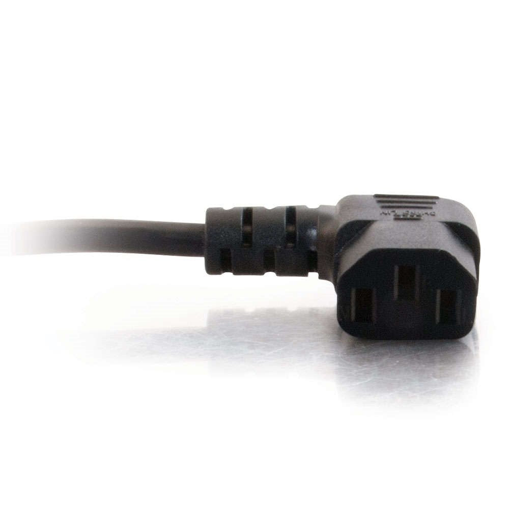 C2G 3-pin shroud to NEMA 5-15P connector enables simple outlet connections.
