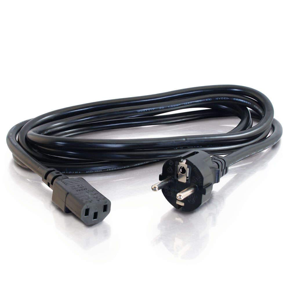 C2G molded connector close-up showing reinforced joint for long life