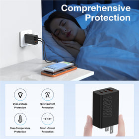 cabepow charging phone, tablet, and laptop simultaneously for multi‑device convenience