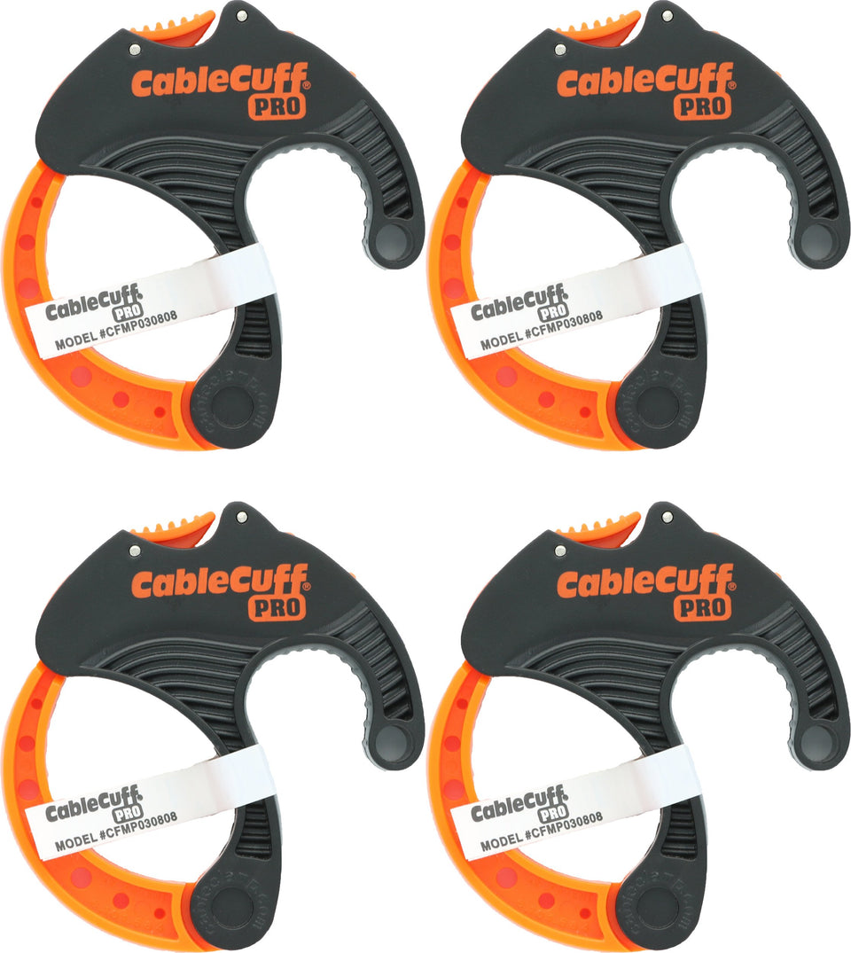 Cable Cuff PRO carry handle with lanyard hole for secure tethering while organizing cords.