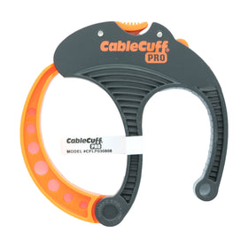 Cable Cuff brand next to toolbox showing size and portability