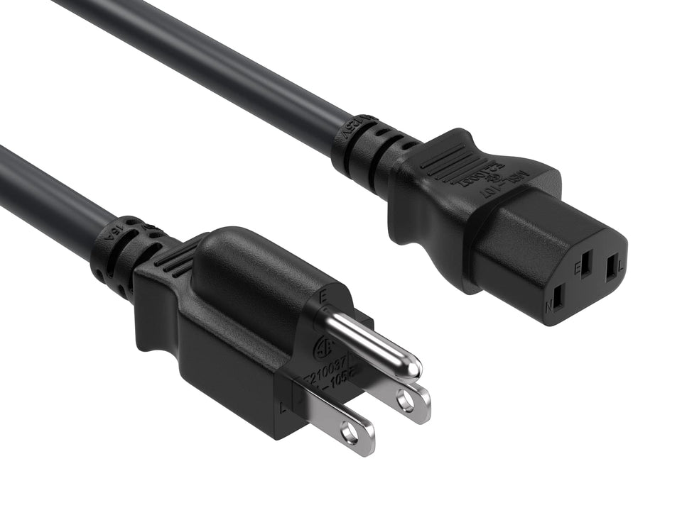 Cable Leader 4ft 14AWG cord powers computers reliably with NEMA 5-15P to IEC C13