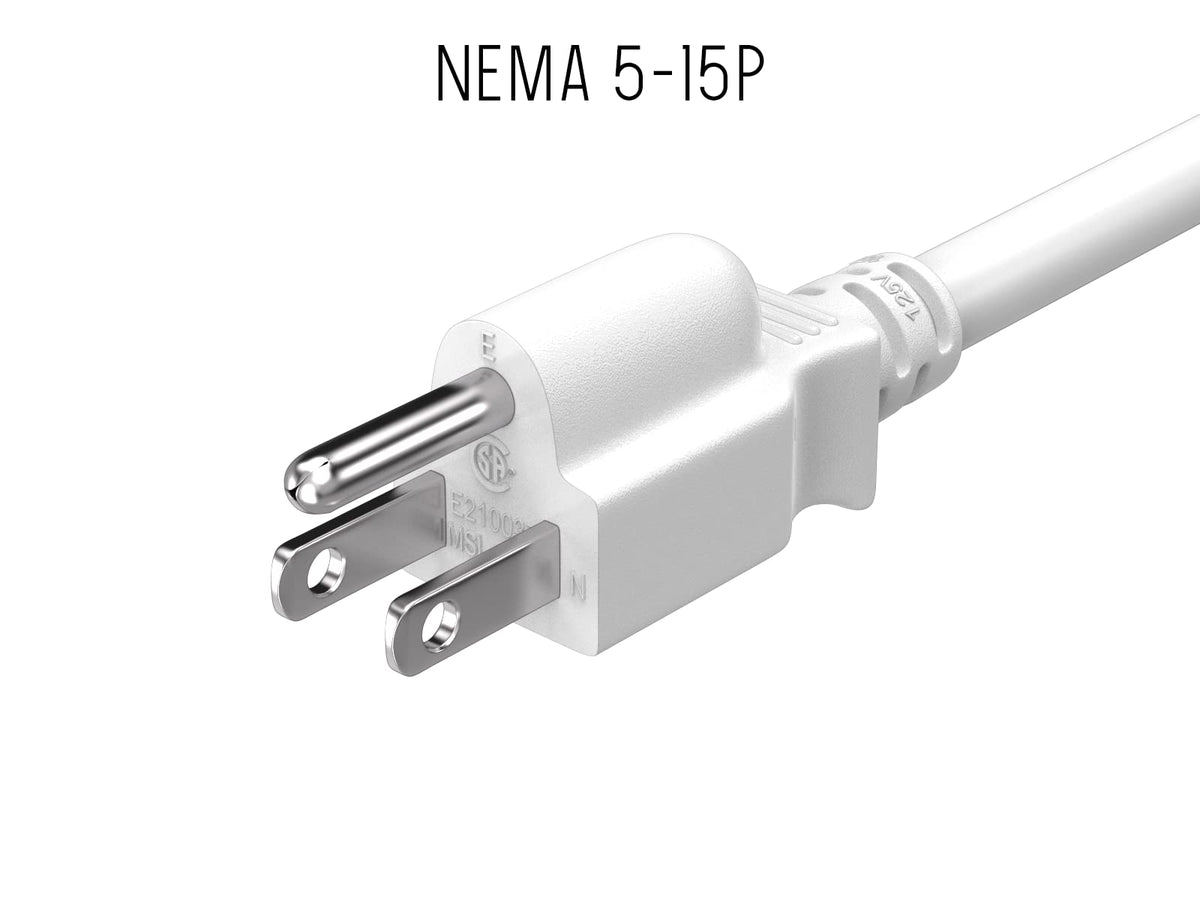 Cable Leader NEMA 5-15P to IEC C13 closeup showing robust connector