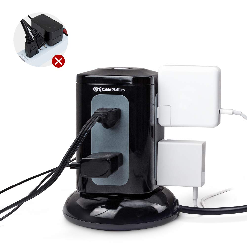 Cable Matters 15A circuit breaker adds safety and overload protection.