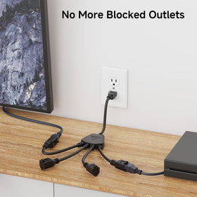 Cable Matters 16 AWG extension cord handles bulky adapters.
