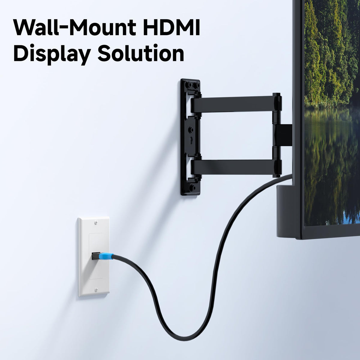 Cable Matters 2-pack HDMI wall plate screws included for quick install.