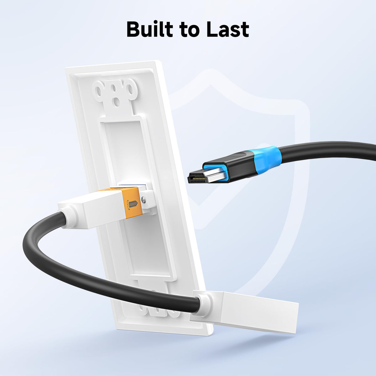 Cable Matters 8K HDMI wall plate in-wall routing for neat AV setup