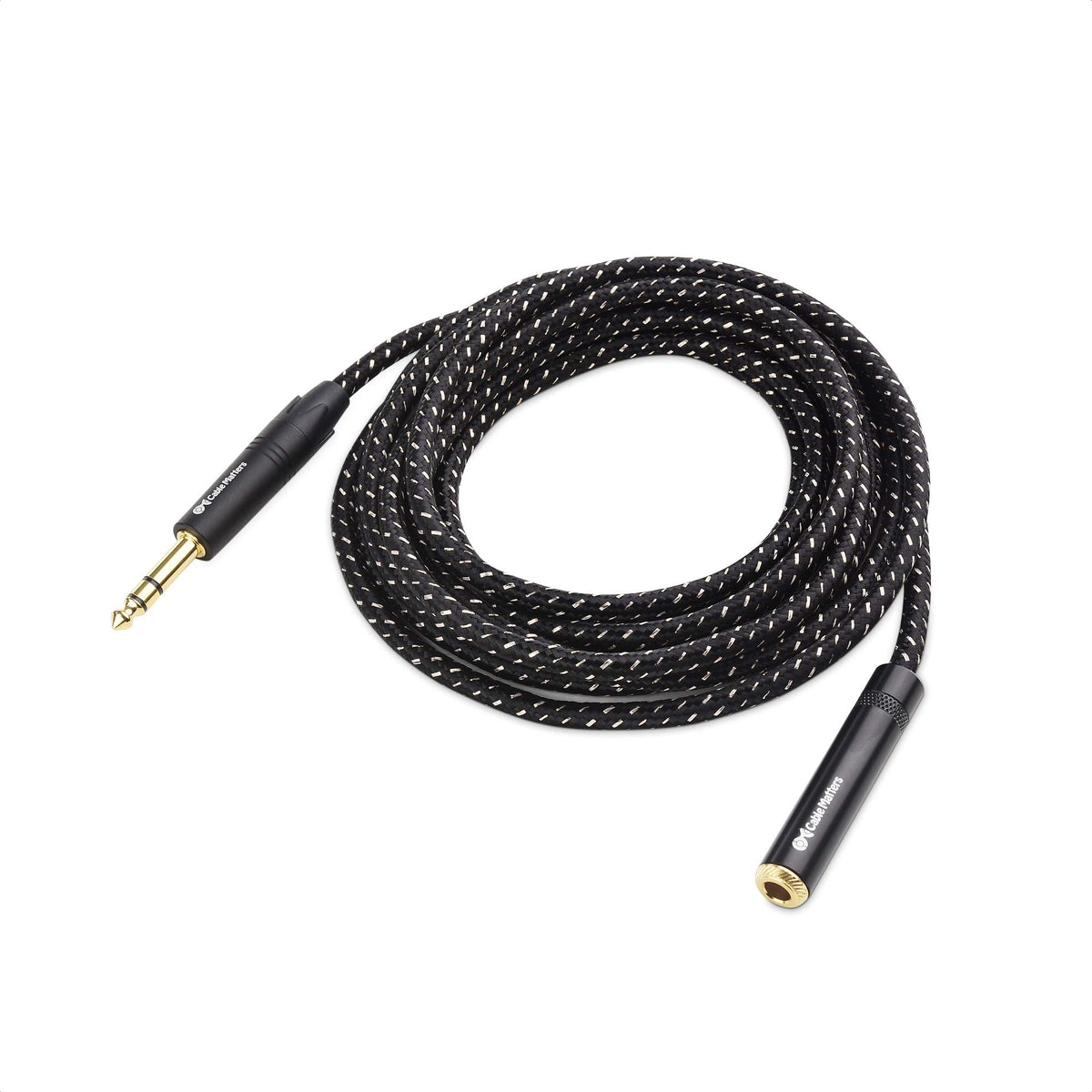 Cable Matters braided jacket close-up showing abrasion resistance benefit