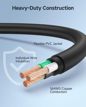 Cable Matters connected to monitor in desk setup for tidy cable management