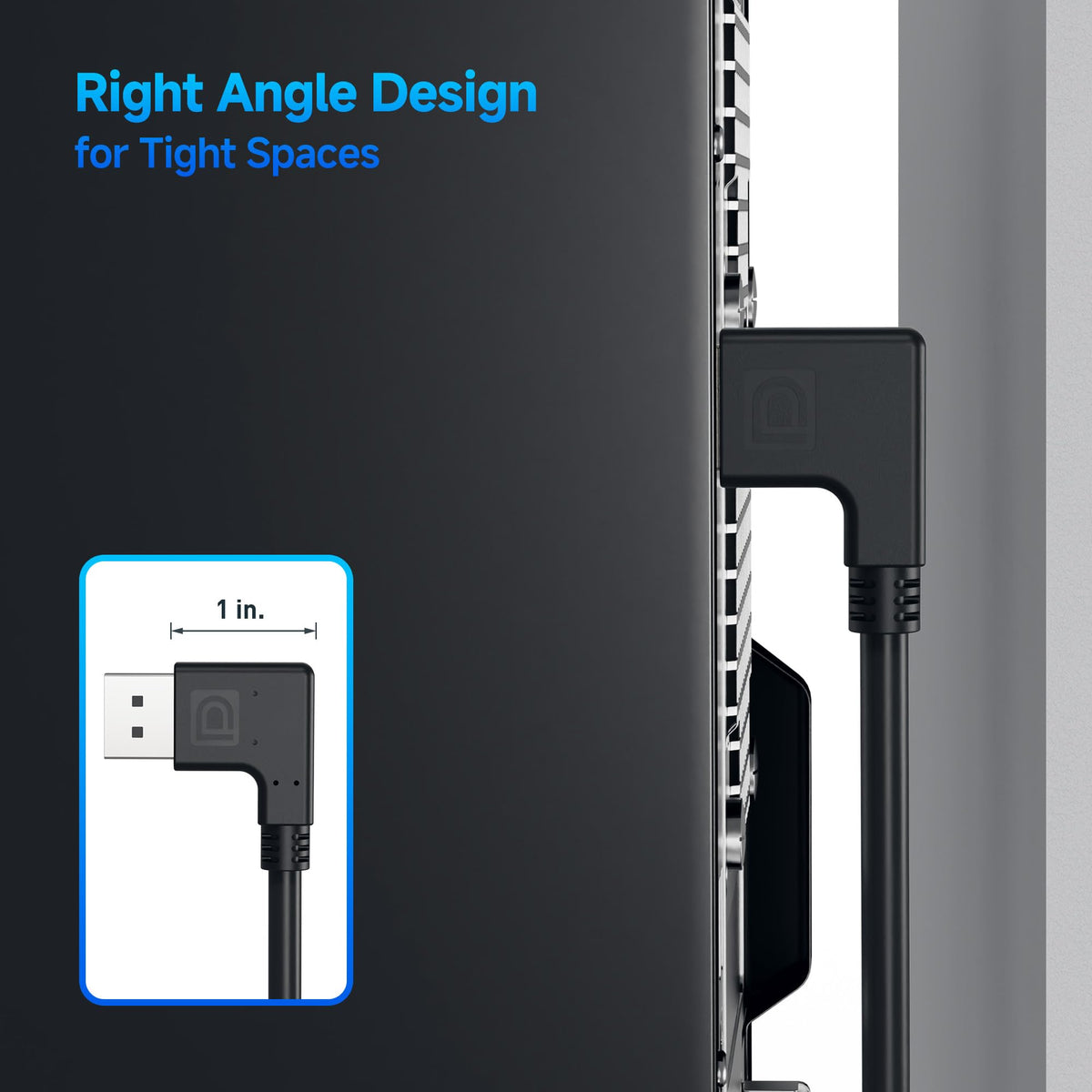 Cable Matters 4K240Hz-capable DP 1.4 cable supports fast-paced gaming.