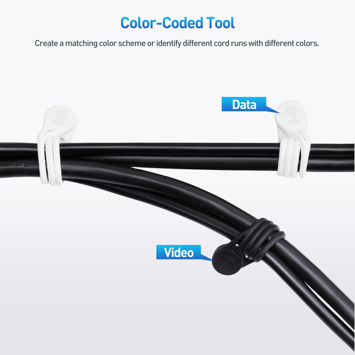 Durable silicone with magnetic ends keeps cords secure