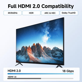 Cable Matters faceplate mounted with screws delivers a tidy AV setup.