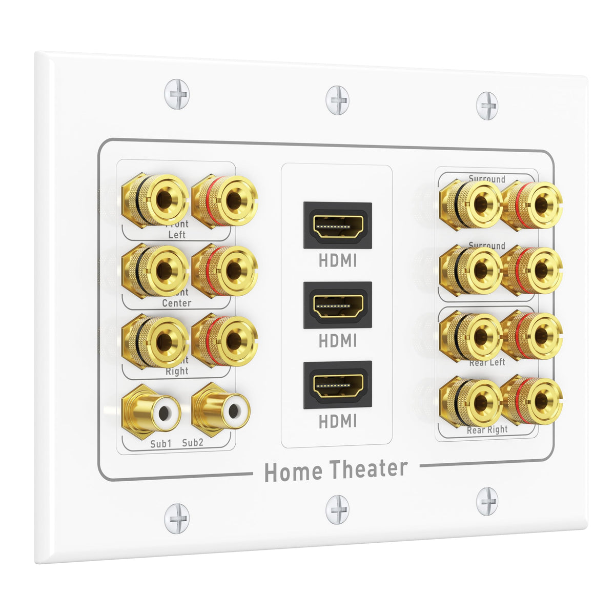 Cable Matters front faceplate view showing organized connections and clean finish