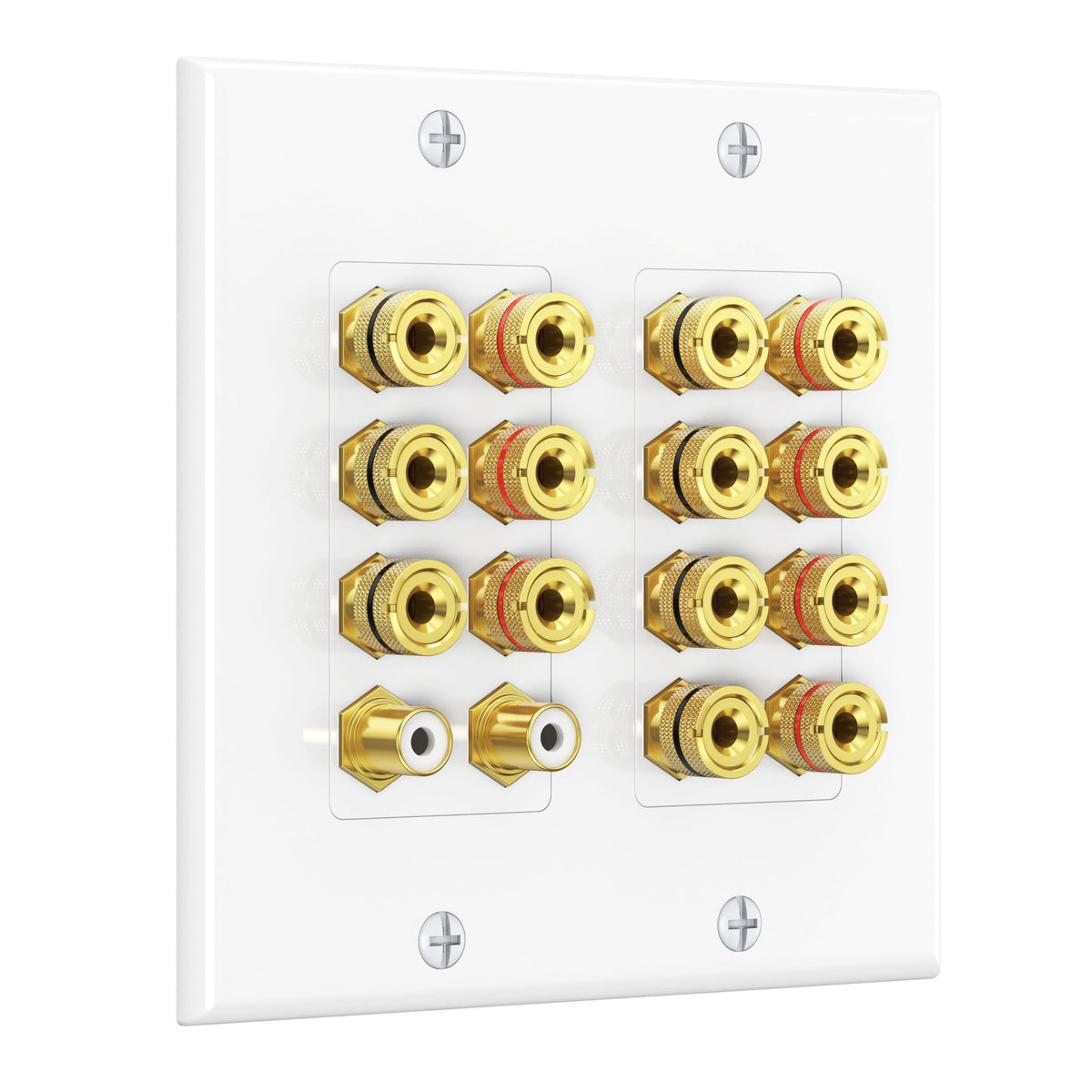 Cable Matters front faceplate showing clean 7.2 speaker layout and tidy finish