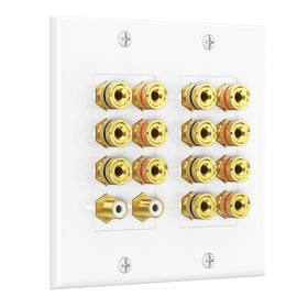 Cable Matters front faceplate showing clean 7.2 speaker layout and tidy finish