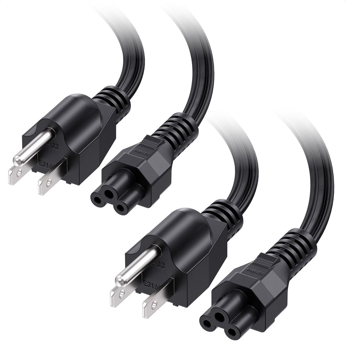 Cable Matters front packaging showing two 6ft power cords and features