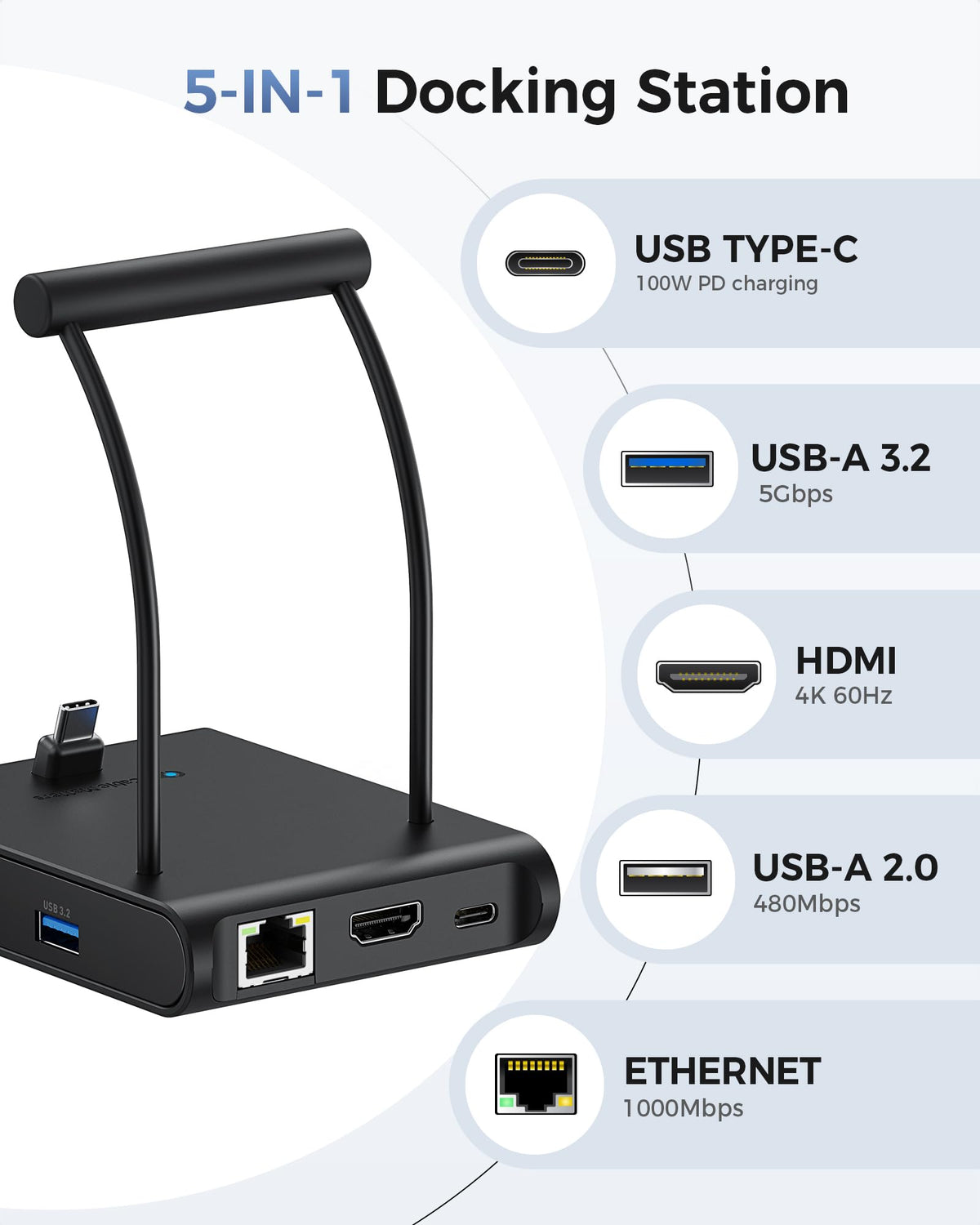 Cable Matters connected to 4K monitor showing crisp display when using HDMI 4K@60Hz