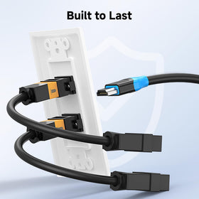 Cable Matters two-pack HDMI wall plate enables professional-looking installations.