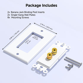 Cable Matters includes mounting screws for fast in-wall setup