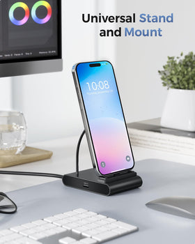 Cable Matters in a lifestyle desk setup with tablet to create a desktop-style workstation