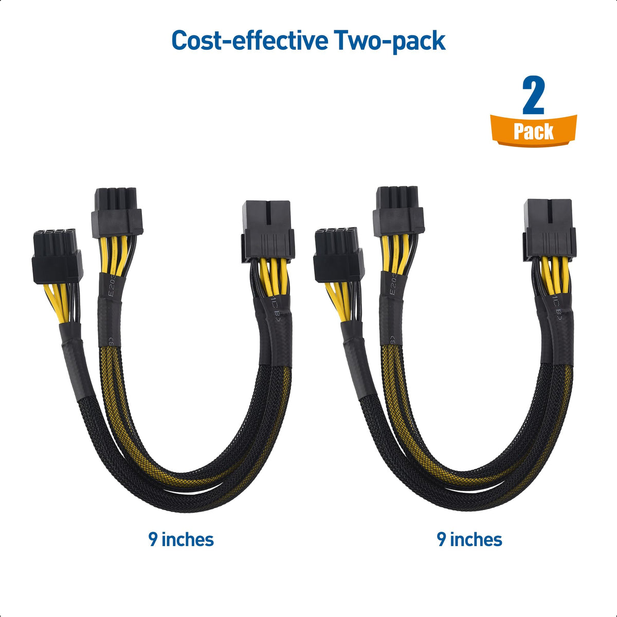Cable Matters adapters beside a GPU in a workstation for cleaner cable management