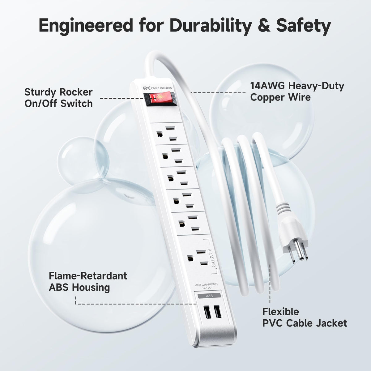 Cable Matters mounting template and screws for quick under-desk or wall mount