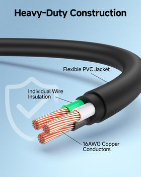 Cable Matters NEMA 5-15P to IEC C13 cord ensures safe everyday connectivity.