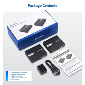 Cable Matters package contents laid out with adapters, power supplies and quick start guide for easy setup