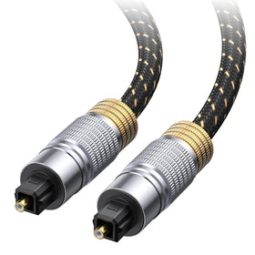 Cable Matters premium long optical cable 25ft for high-fidelity home theater audio