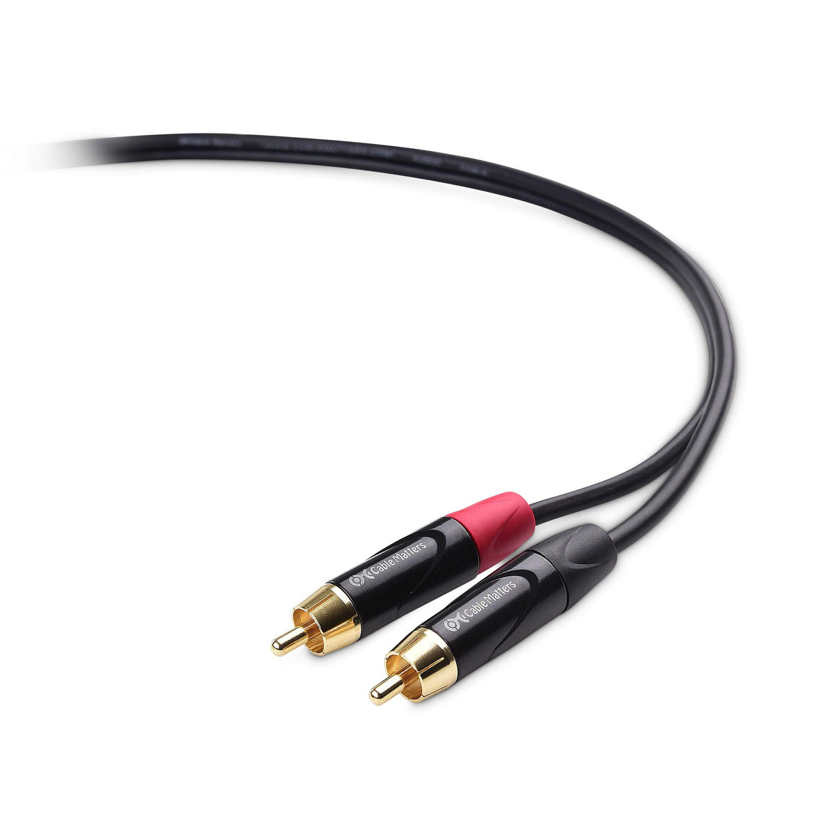Cable Matters RCA to XLR cable with strain relief for durability