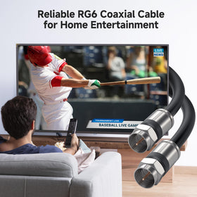 Cable Matters RG6 coaxial cable 6ft in-wall ready for clean installations.