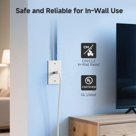 Cable Matters RG6 quad shield reduces EMI/RFI for clearer signal reception.
