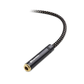 Cable Matters beside ruler showing full 12 ft length benefit