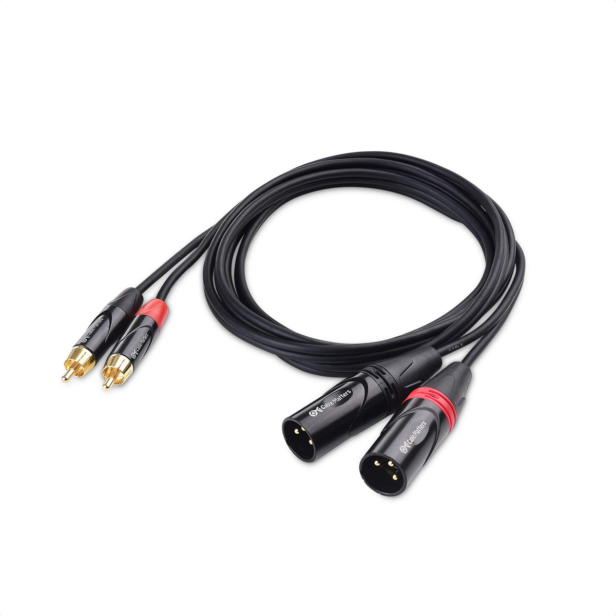 Cable Matters shielded RCA to XLR interconnect reduces hum