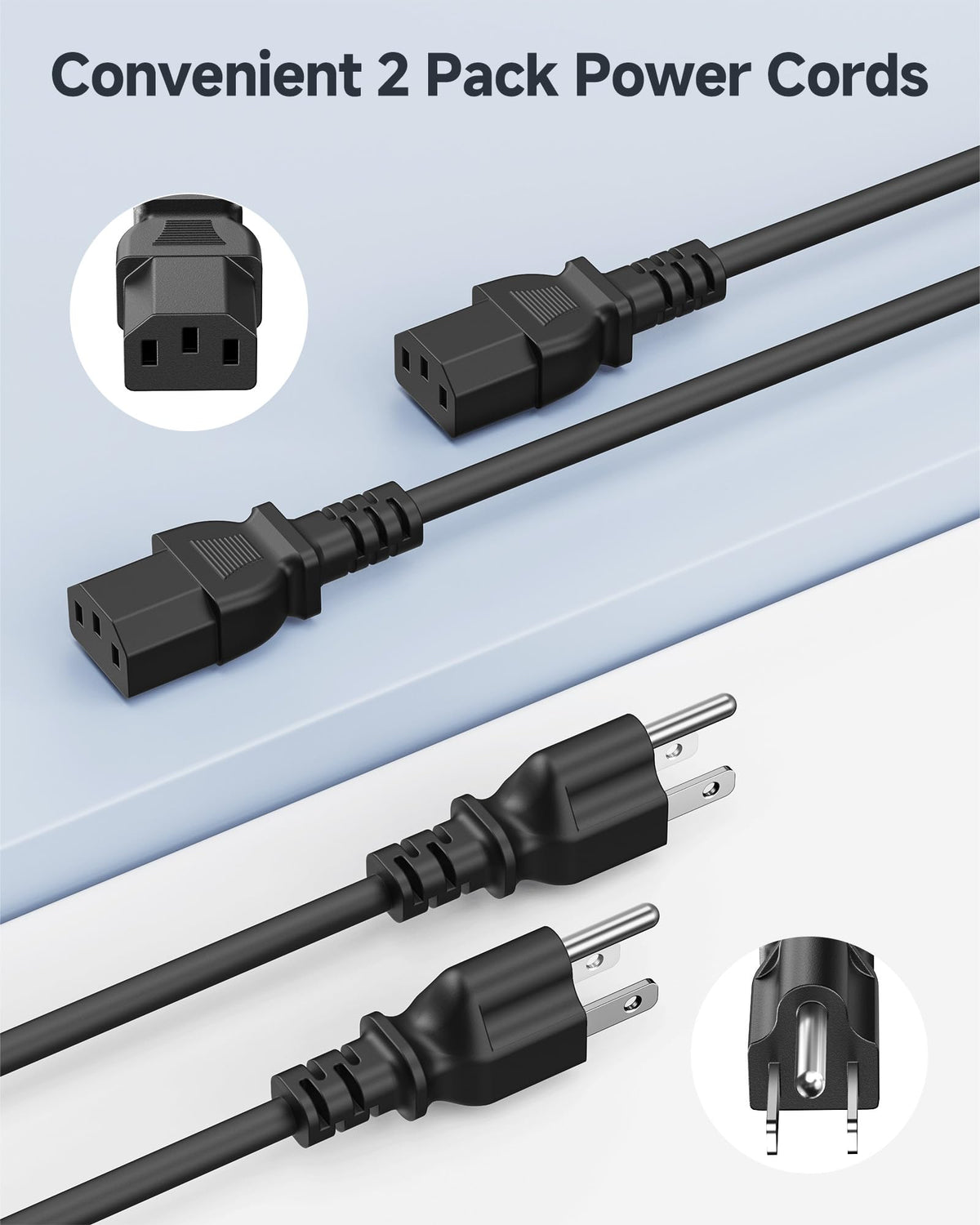 Cable Matters two cords unboxed showing convenient 2-pack supply