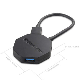 Cable Matters ultra mini with cable tucked into housing, highlights portable design and easy storage