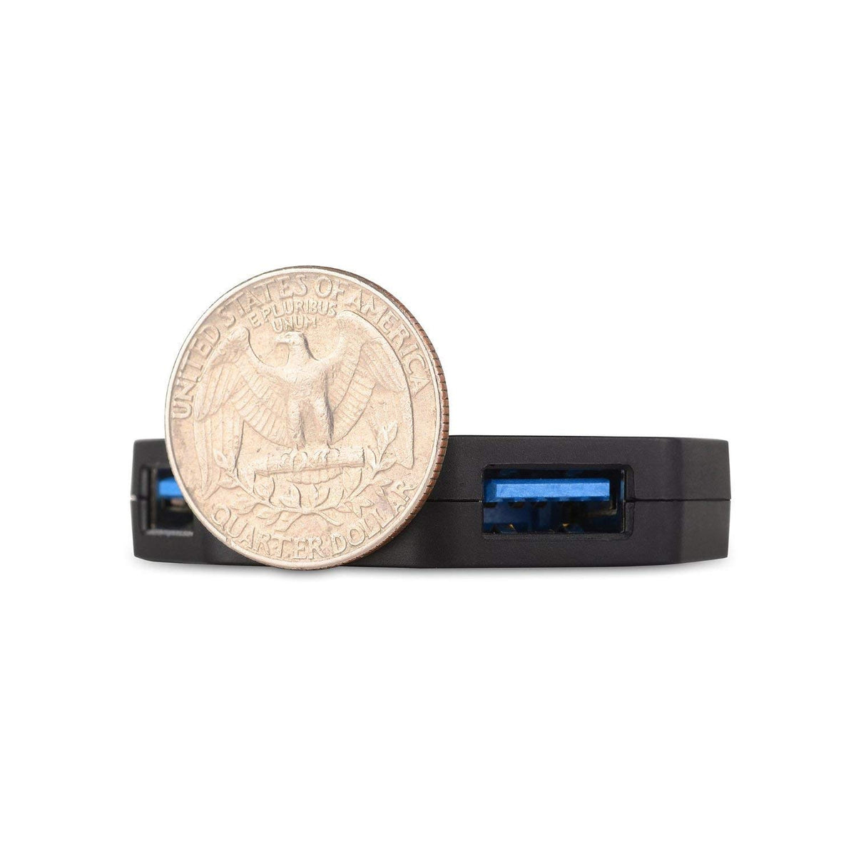 Cable Matters ultra mini close-up of USB 3.0 ports, shows durable connectors and fast data benefit