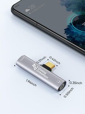 CableCreation compact USB-C dongle fits in pocket for travel