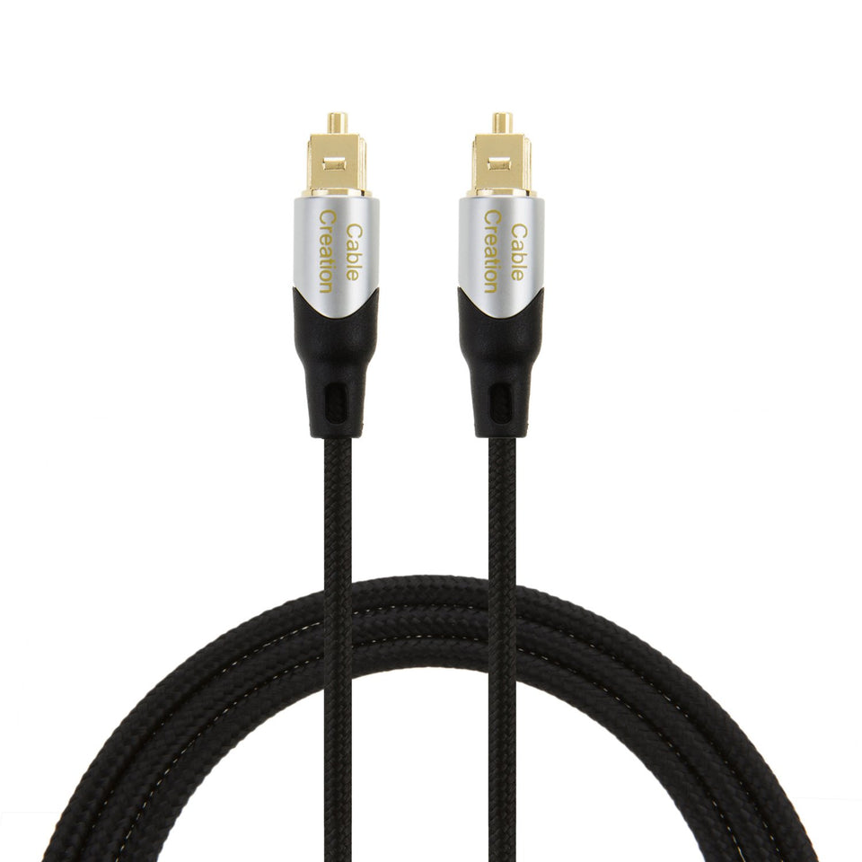CableCreation digital optical audio cable 50ft delivers clear home theater audio