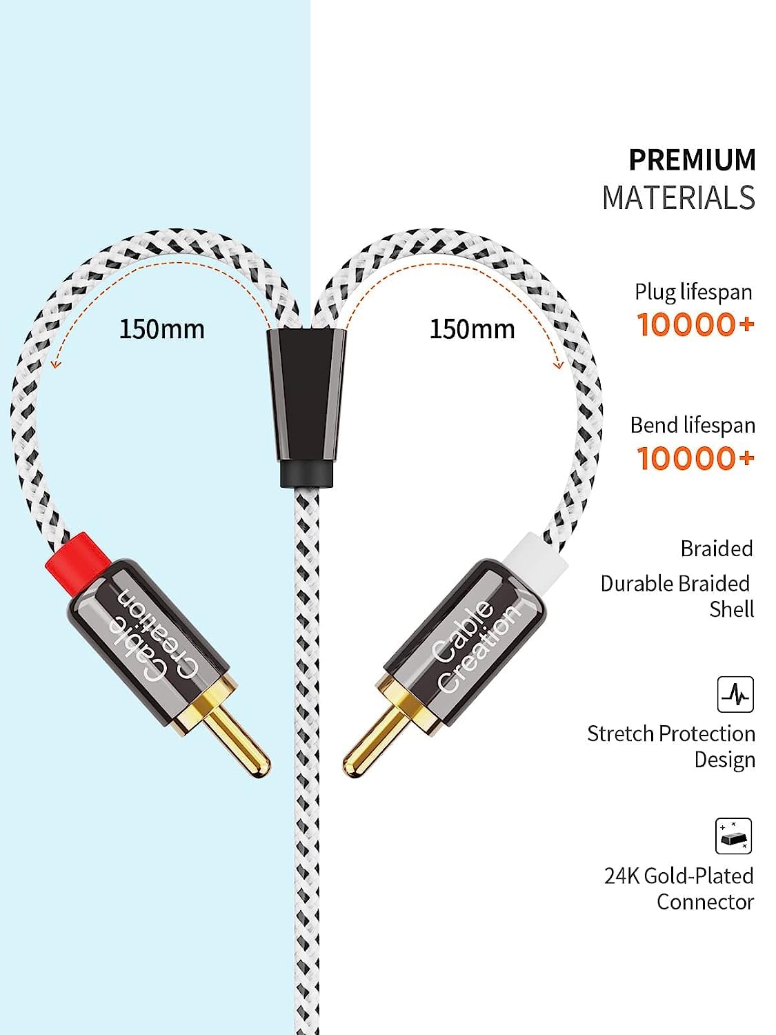 CableCreation two-pack offering spare cables for multiple listening areas.