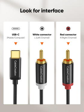 CableCreation USB-C to RCA cable for car stereo setups for on-the-road music