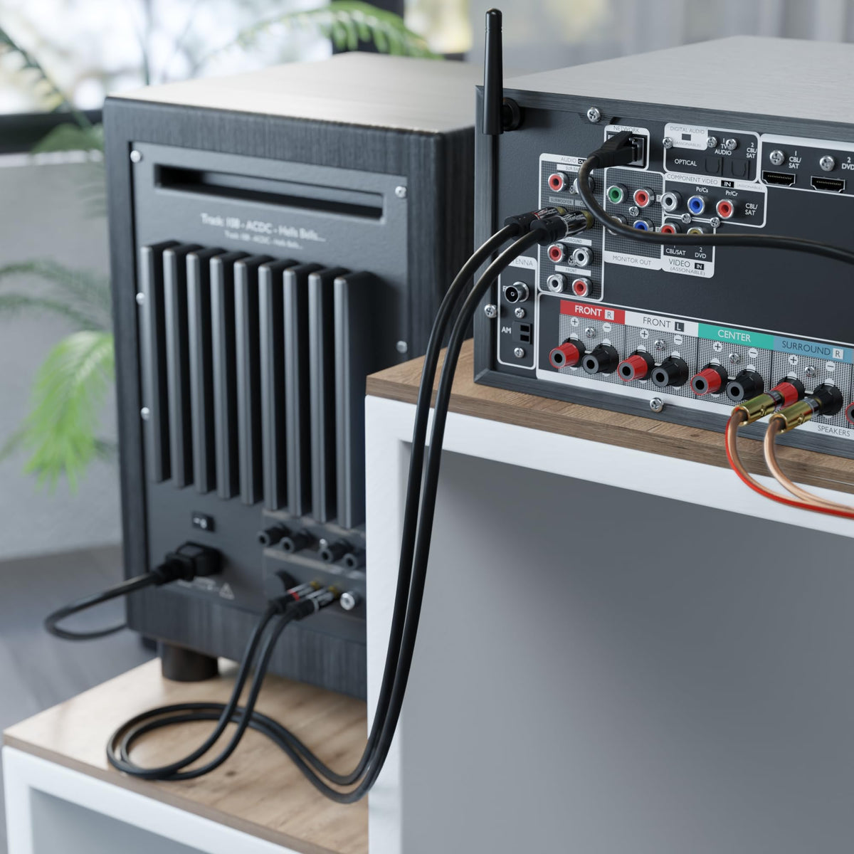 CableDirect gold-plated connectors for crisp loss-free audio.