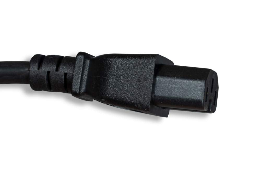 Cablelera closeup of C15 connector highlighting heat-rated design benefit