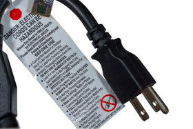 Cablelera 14-inch black cord ideal for desk and entertainment setups