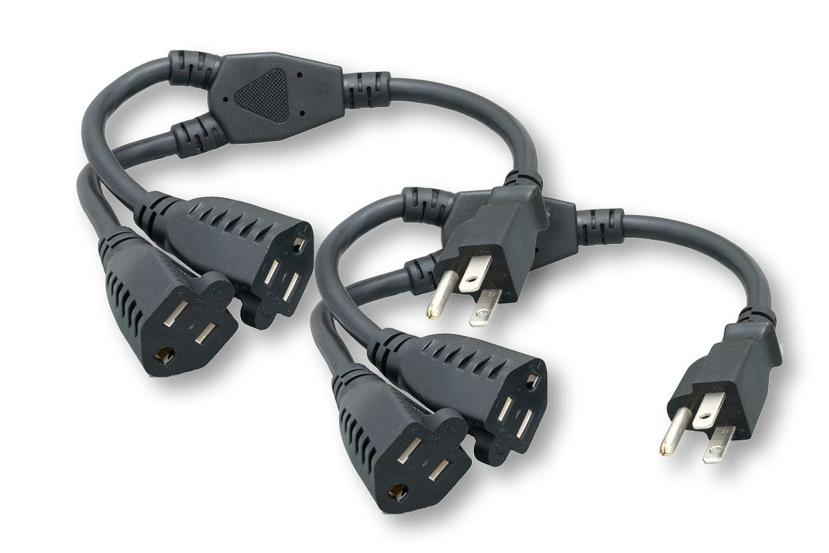Cablelera ZADA36PQ-Y-P2 power cord splitter for a tidy desk setup