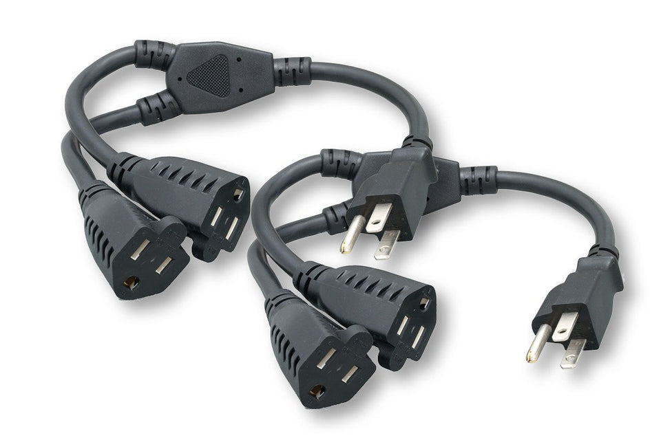 Cablelera ZADA36PQ-Y-P2 power cord splitter for a tidy desk setup