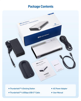 Cable Matters USB ports enable fast data transfer.