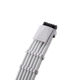 CableMod 16-pin to 3x8-pin connected to GPU, clear scale and fitment reassurance benefit